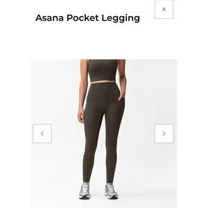 Ninepine Asana Pocket Legging Dark Olive XL Tall Luxury